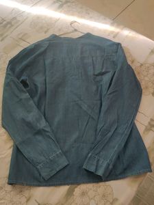Women Denim Top (size Large)