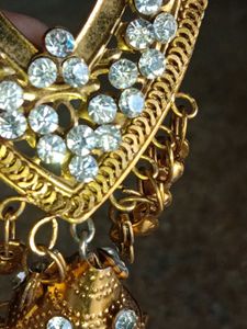 Golden Jhumka Earrings