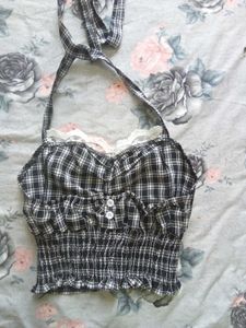 Cottage Core Tieup Crop Top