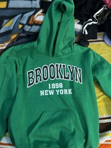 Brooklyn Green Fleece Hoodie