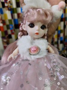 Cute Baby Doll Pink Keychain