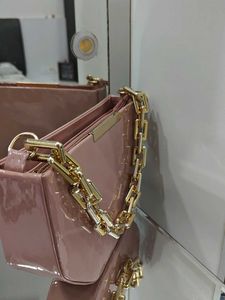 Chic Clutch with Chain Detail