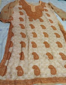 Lucknowi Chikenkari Work Kurti