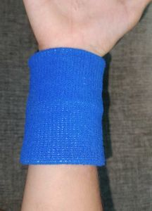 Blue Cotton Sports Wristband