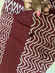 Elegant Maroon Pure Silk Saree