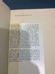 The Indestructible Soul