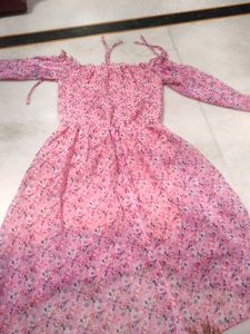 Pink Floral Dress