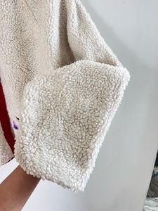Two side Red &amp; Cream Fleece Jacket