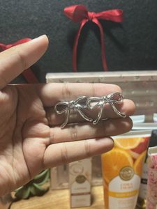 Silver Bow Earrings