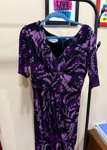 Purple Patterned Dress