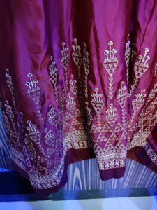 Beautiful Maroon Anarkali Suit