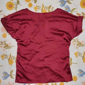 Burgundy Shein Blouse