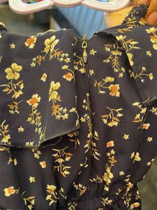 Floral Print Ruffle Dress