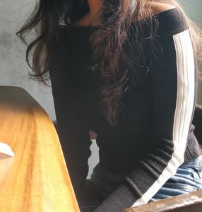 Stylish Black &amp; White Sleeve Top