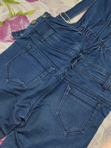 ✨Navy Blue Denim Dungarees