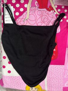 Black Cami Top From Urbanic Size: M