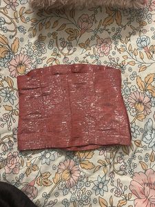 Shimmery red Tube Top