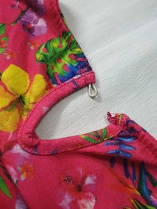 Girls Off-shoulder Floral Top