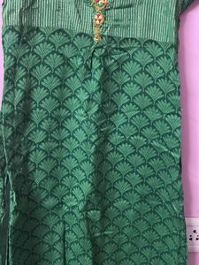 Green Printed Kurti