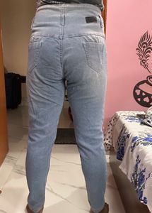 High-Waist Denim Jeans