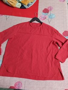 Plus Size Red Color Top#STUDIO