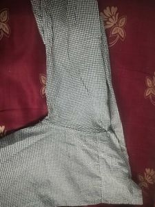 Checked Black &amp; White Shirt