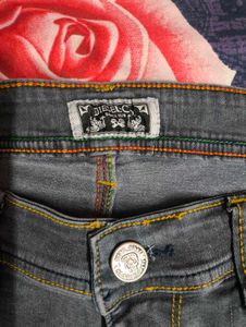 Men Grey Slim Fit Denim Jeans