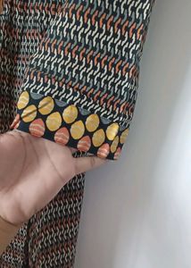 Abstract Print Tunic Top