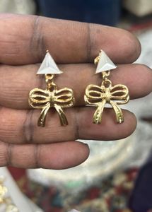 Anti Tarnish Golden Earrings