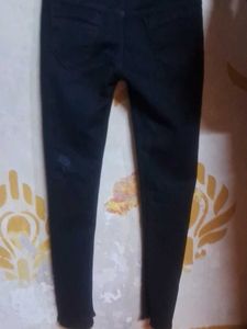 Distressed Black Jeans
