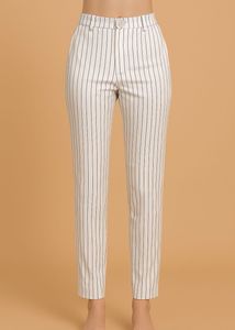 Striped White Pants