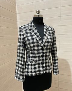 ZARA Pintresty🌸 houndstooth blazer