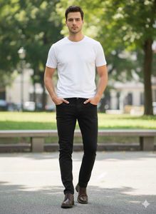 Black Slim Fit Denim Jeans