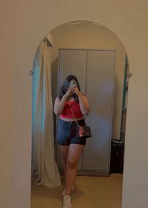 Red Crop Top
