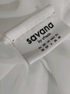 White Sheer Ruffle Top