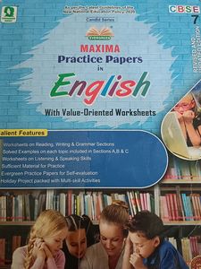 Class 7th English Practice Paper