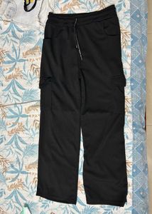Black Cargo Sweatpants