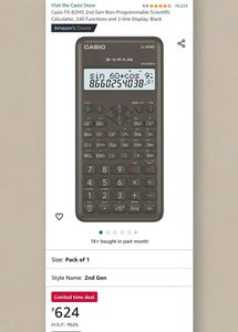 Casio Fx-82ms Scientific Calculator