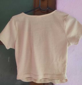 Cute Ribbed Wrap Top