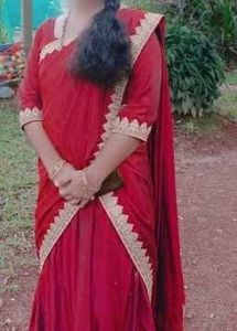 Elegant Red Saree