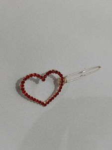 Fancy Red Heart Hair Clip