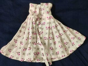 Vintage Floral Krishna Dress