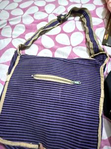 Diesel Striped Messenger Bag