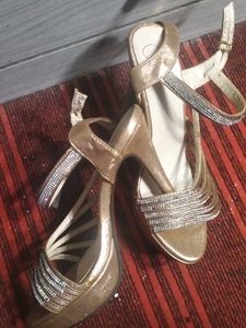 Sparkling Gold Heels