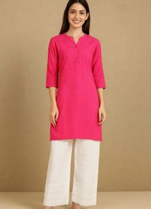 chikankari White Palazzos