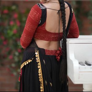 Black Embellished Choli