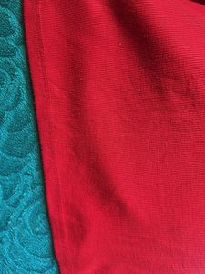 Red Embellished Polo Shirt