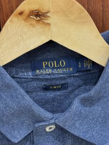 Ralph Lauren Polo Neck T-Shirt Size Large Slim Fit