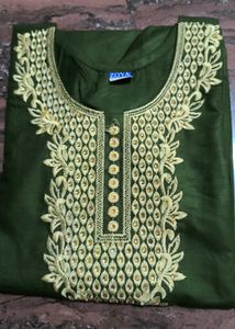 Teal Zoya Kurti with Embellishments