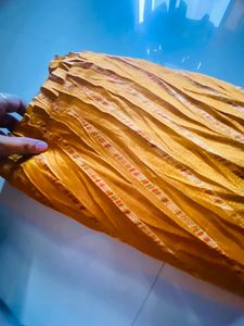 pleated saree crush fabric super quality